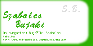 szabolcs bujaki business card